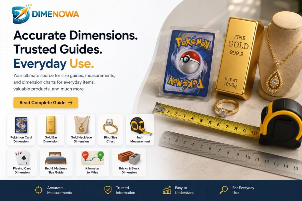 POKEMON CARD DIMENSION S GUIDE