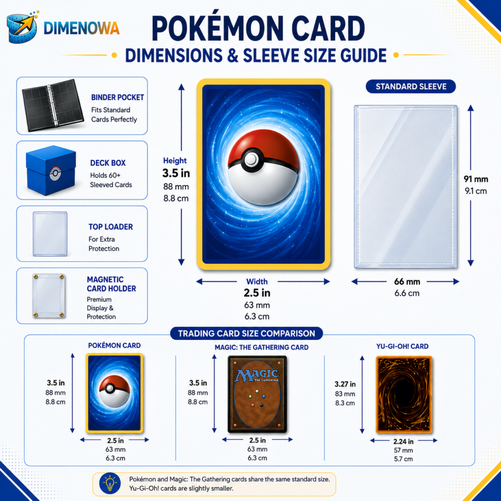 pokemon card sleeve size cm Ultra PRO Actual Sleeve Dimensions Pokmon Card Dimensions: Complete Size